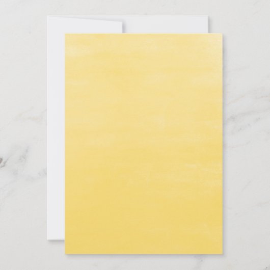 水色ひまわり及びユーカリ結婚ス 招待状 (裏面)