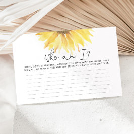 水色ひまわり私はブライダルシャワーゲーム 便箋