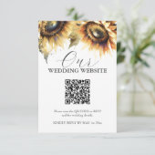 水色ひまわり結婚のエンクロージャカード エンクロージャーカード (スタンド正面)