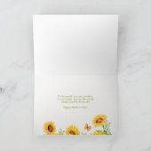 水色ひまわり蝶マザーの日 シーズンカード (内部)