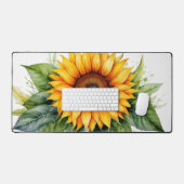 水色ひまわり離れの手引きフローラ デスクマット (キーボード&マウス)