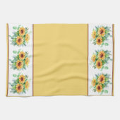 水色ひまわり キッチンタオル (横)