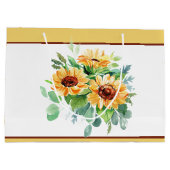 水色ひまわり ラージペーパーバッグ (裏面)