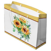 水色ひまわり ラージペーパーバッグ (裏面アングル)