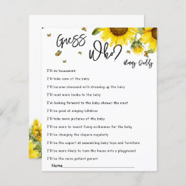 水色ひまわり&蝶は誰がゲームを推測