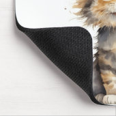 水色べっ甲の子猫 マウスパッド (コーナー)