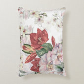 水色ほこりっぽい蘭とレースの花のユリ アクセントクッション (正面(垂直))