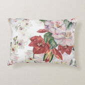 水色ほこりっぽい蘭とレースの花のユリ アクセントクッション (裏面)