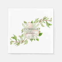 水色りんご結婚のナプキン