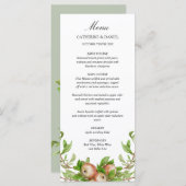 水色りんご結婚のメニュー メニュー (正面/裏面)