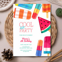 水色アイスクールアイスクリームパーティー誕生日