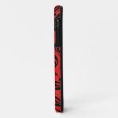 水色アカントス離れの黒い赤い緋色 Case-Mate iPhoneケース (裏面/左)