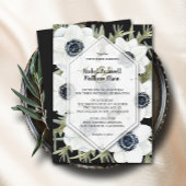 水色アネモネス植物学結婚院 招待状