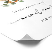 水色アヒル動物クラッカー赤ちゃんシャワーゲーム ポスター (角)