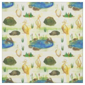 水色アヒル ファブリック (見本)