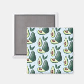 水色アボカド マグネット (正面/裏面)