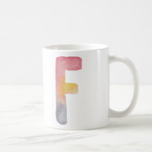水色アルファベットモノグラム文字'F' | MUG