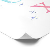 水色アルファベット ポスター (角)