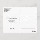 水色イエズランソメッド私ハッピーイースター ポストカード (裏面)