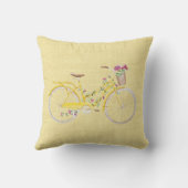 水色イエローバイク クッション (裏面)