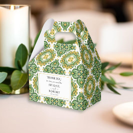 水色イタリアンタイル地中海の結婚の フェイバーボックス