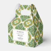 水色イタリアンタイル地中海の結婚の フェイバーボックス (正面サイド)