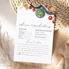 水色イタリアンベビーアドバイス予測カード