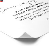 水色イチゴのベビーシャワー時間カプセル ポスター (角)