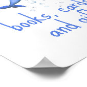 水色イルカ – ブックカードとギフト ポスター (角)