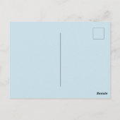 水色イルカ ポストカード (裏面)