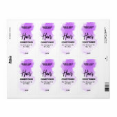 水色インクパープルコンディショナーラベル ラベル (フルシート)