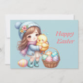水色イースター卵 シーズンカード (正面)