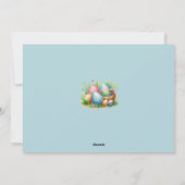 水色イースター卵 シーズンカード (裏面)