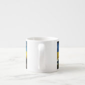 水色ウクライナ戦闘旗エスプレッソマグ エスプレッソカップ (裏面)