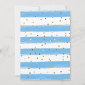 水色ウサギ春の花イースターブランチ 招待状 (裏面)