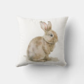 水色ウサギ クッション (裏面)