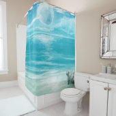 水色ウミガメの営巣 シャワーカーテン (インサイチュ)