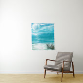 水色ウミガメの営巣 タペストリー (インサイチュ)