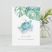 水色ウミガメの花嫁カード シーズンカード (スタンド正面)