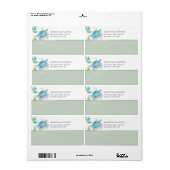 水色ウミガメ出荷ラベル ラベル (フルシート)