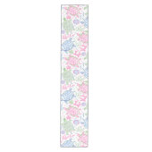 水色ウミガメ沿岸海モノグラム ミディアムテーブルランナー (正面)