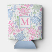 水色ウミガメ海モノグラム 缶クーラー (裏面)