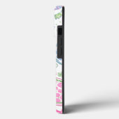 水色ウミガメ海モノグラム Case-Mate iPhoneケース (裏面 / 左)