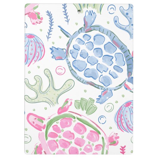 水色ウミガメ海名 クリップボード (裏面)