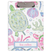 水色ウミガメ海名 クリップボード (正面)