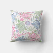 水色ウミガメ海 クッション (裏面)