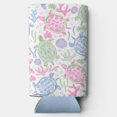 水色ウミガメ海 スリム缶クーラー (裏面)