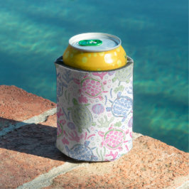 水色ウミガメ海 缶クーラー