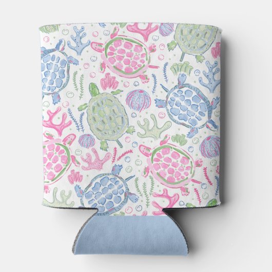 水色ウミガメ海 缶クーラー (裏面)