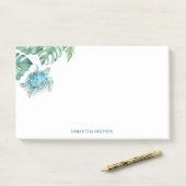 水色ウミガメ熱帯緑 ポストイット (デスク)